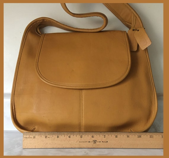 Vintage Yellow-Golden Coach Shoulder Bag