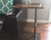 Side Table, Industrial C Table, Sofa Table, End Table, Coffee Table, Laptop Stand, Industrial Furniture, Industrial Pipe Table.