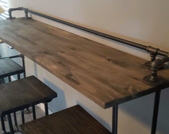 sofa bar table etsy
