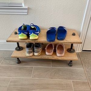 Shoe Rack, Entryway Organizer, Shoe Rack, Shoe Organizer, Entryway Bench, Entryway furniture, Sneaker Storage, Boot Storage image 7