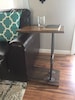 Side Table, Industrial C Table, Sofa Table, End Table, Coffee Table, Laptop Stand, Industrial Furniture, Industrial Pipe Table. 