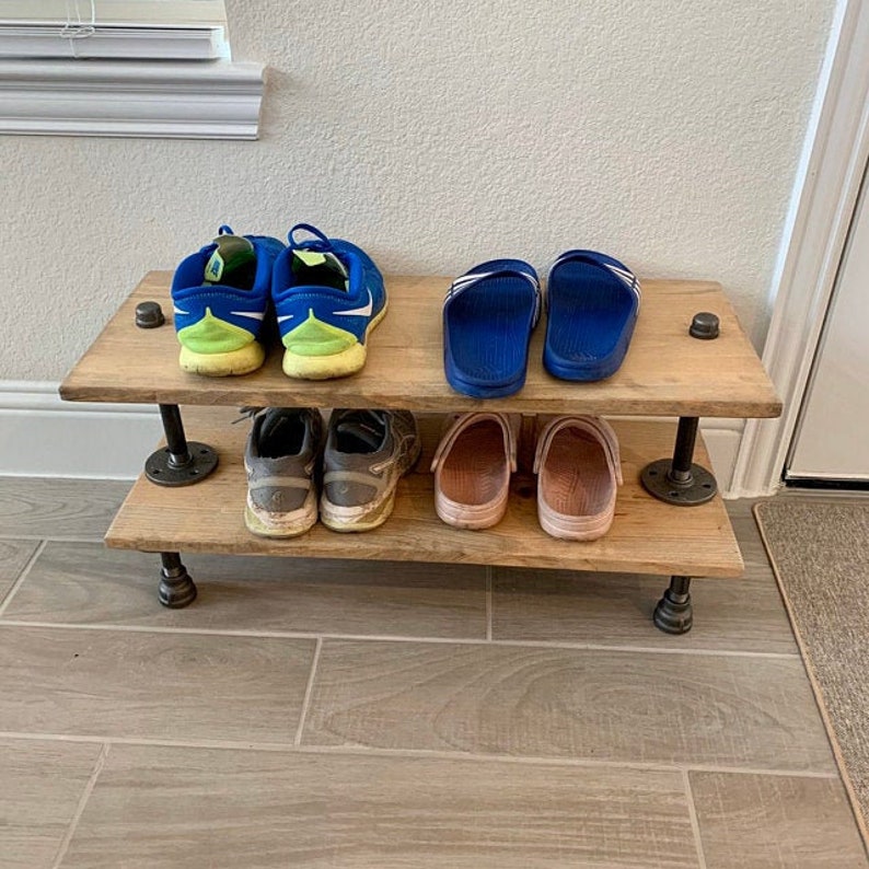 Shoe Rack - Shoe Storage - Entryway Organizer- Shoe Organizer - Entryway Bench - Entryway furniture - Sneaker Storage - Boot Storage image 6