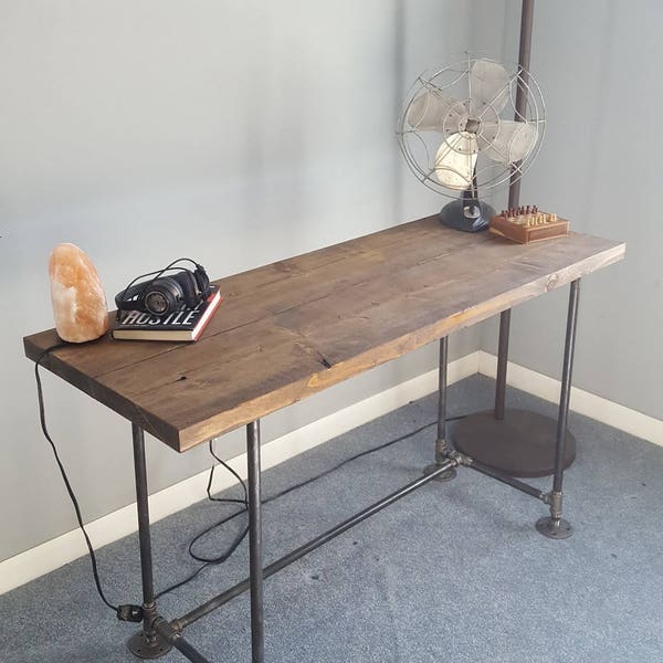 Industrial desk, wood desk, reclaimed table, pipe and wood desk, farmhouse table, industrial decor