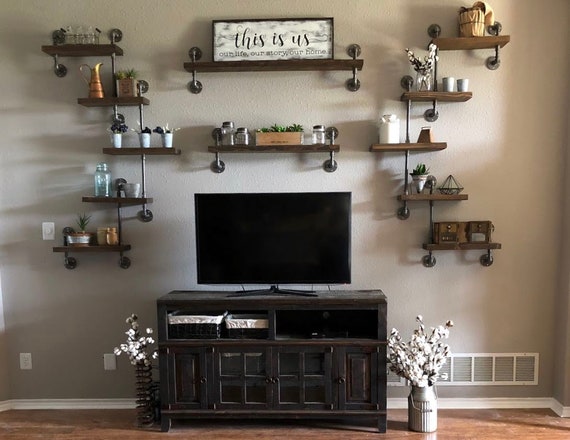 Wall Shelving Unit Shelving Unit Floating Shelves Wall Etsy