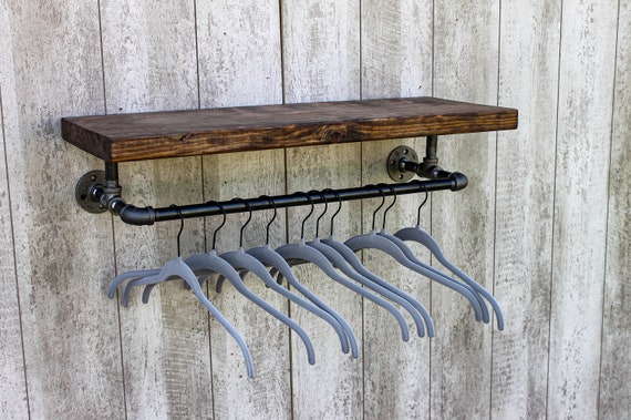 DR.IRON Industrial Pipe Wall Bathroom Shelf Rustic Bathroom Shelves with  Towel Bar,24 Towel shelfs for Bathroom,Farmhouse Bathroom Shelving Unit