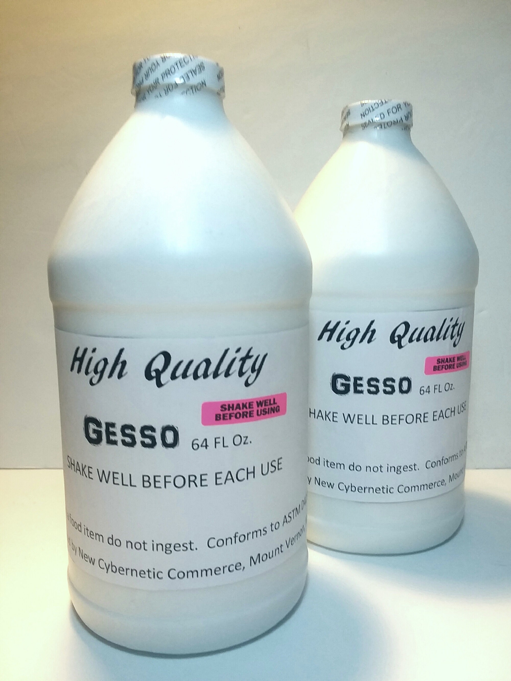 White Gesso Primer High Quality brand 2 x 1/2 gallons 1 Etsy