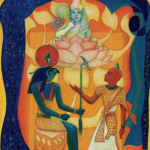New Aeon Tantra Stele Thelemic Art Print