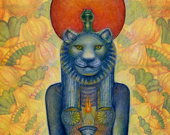 Sekhmet Egyptian Goddess Art Print - Etsy