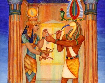 Isis Thoth Egyptian Art Print