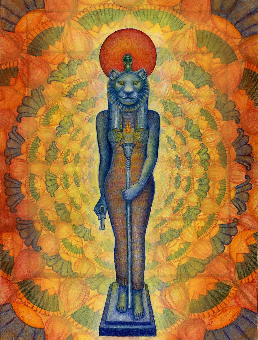Sekhmet Egyptian Goddess Canvas Art Print - Etsy
