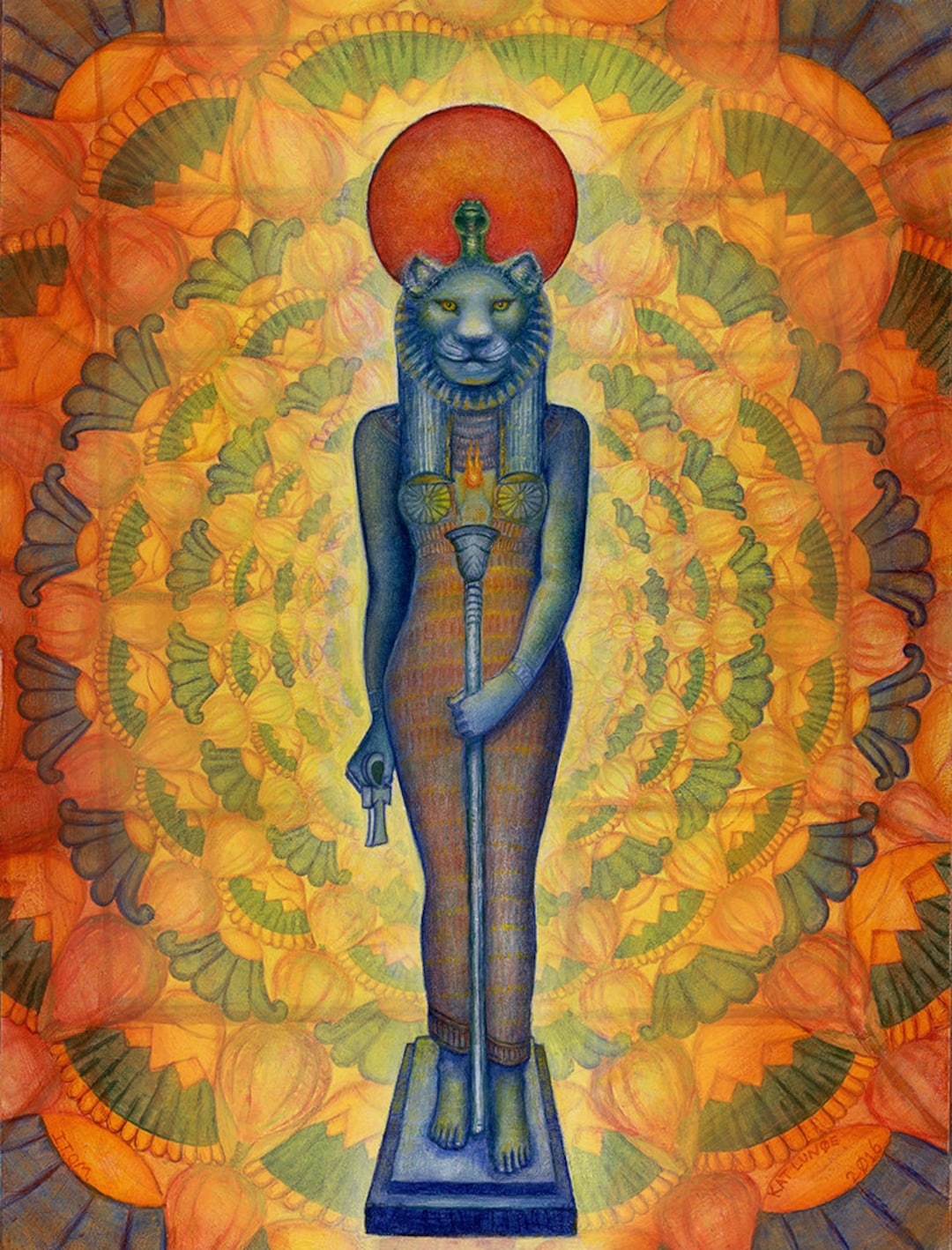 Sekhmet Egyptian Goddess Art Print - Etsy