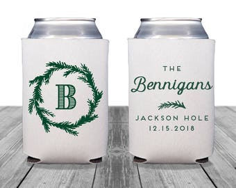 Winter Wedding Koozies Etsy