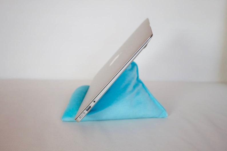 fabric stand ipad pillow kids tablet stand kindle stand ipad mini stand Light blue ipad stand tablet cushion soft pillow for iphone