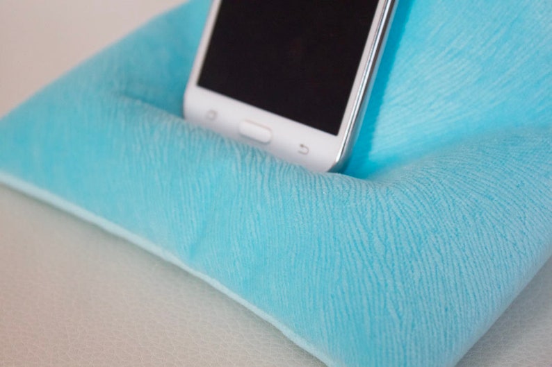 fabric stand ipad pillow kids tablet stand kindle stand ipad mini stand Light blue ipad stand tablet cushion soft pillow for iphone