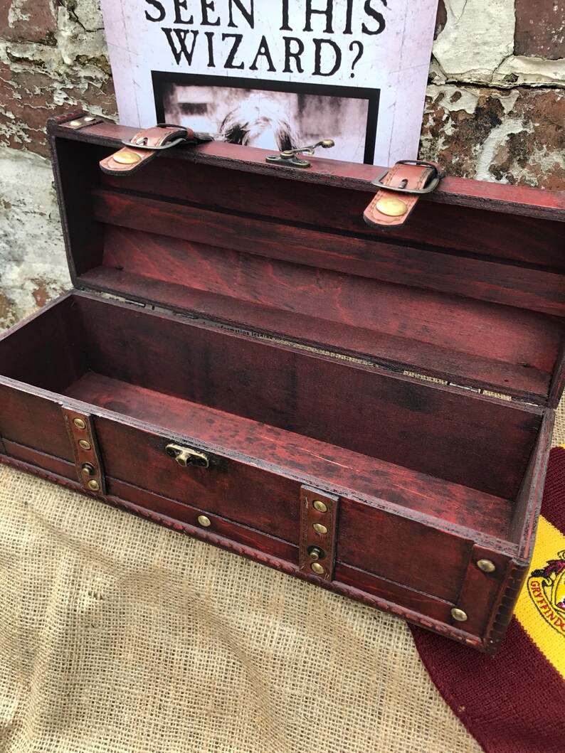 SECONDS Vintage style ollivanders wooden wand case wine Etsy