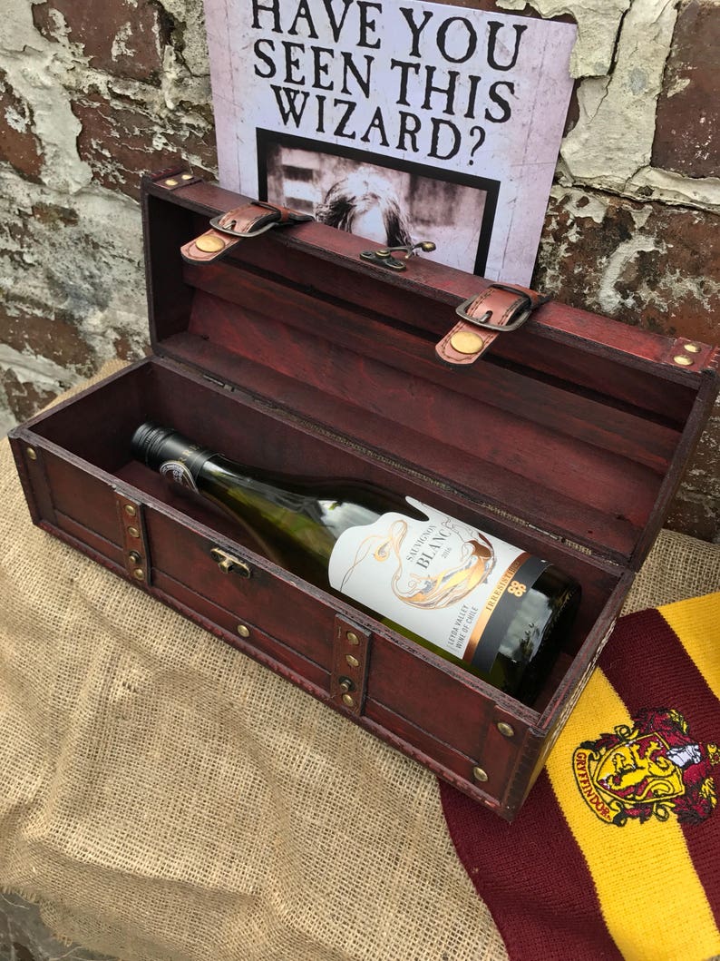 SECONDS Vintage style ollivanders wooden wand case wine Etsy