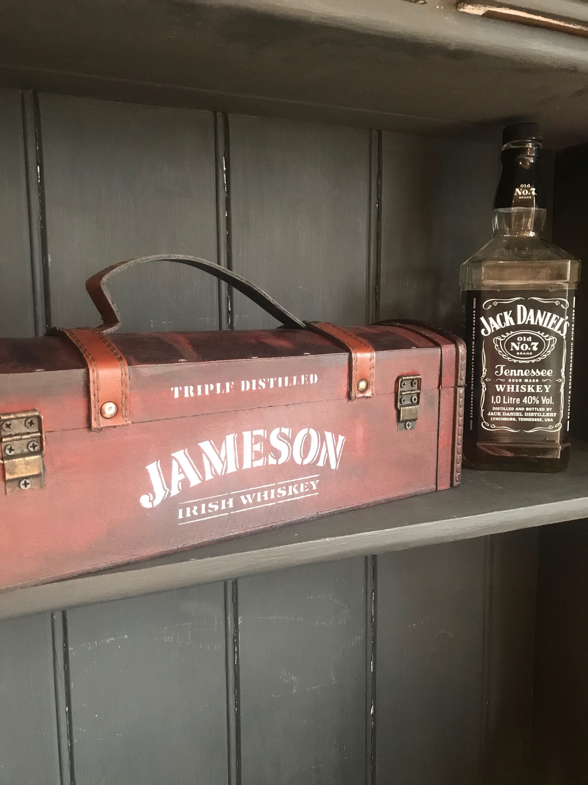 Jameson irish whiskey lover gift box vintage wooden storage Etsy