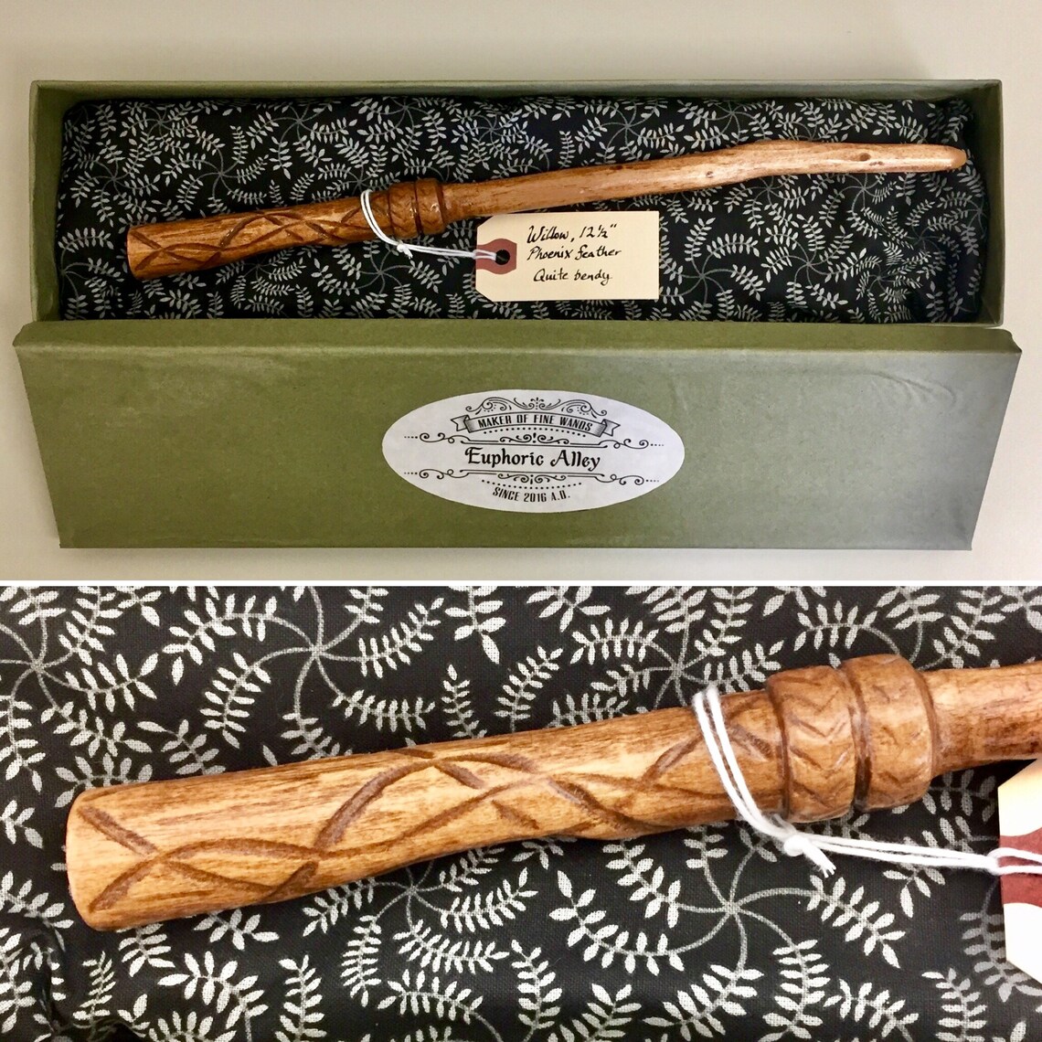 Custom Pottermore wand Hand carved Made to order Etsy