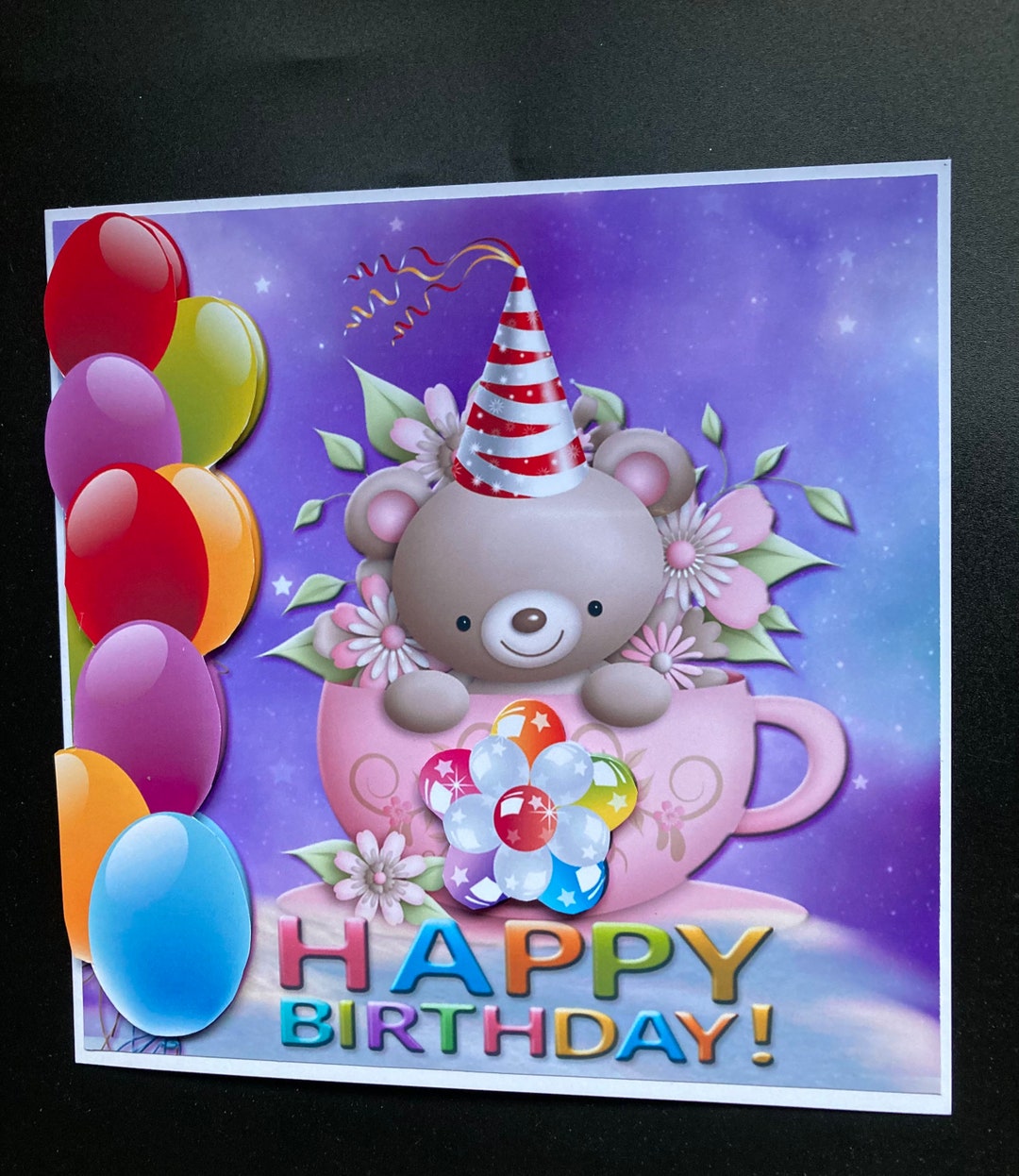 Cute Birthday Card for Young Child Personalise Handmade in - Etsy