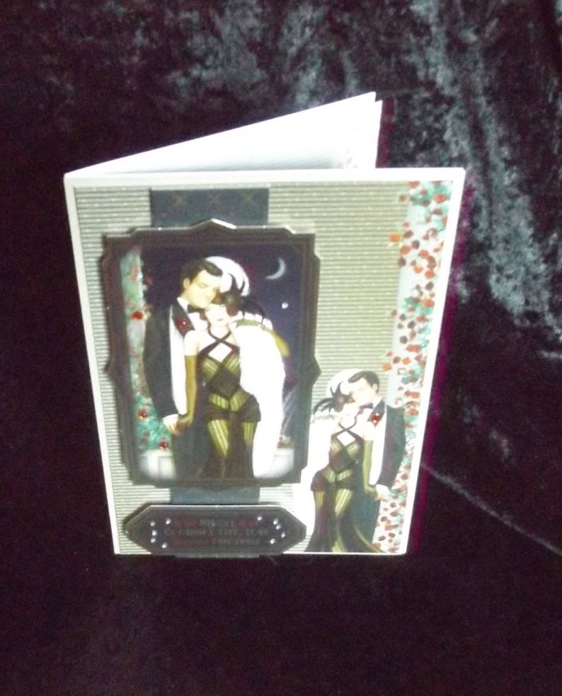 A5 Father/'s Day Card Birthday or Anniversary Card Handmade in the UK 3 D Handmade Greeting Card Wedding Card Couple under Moonlight