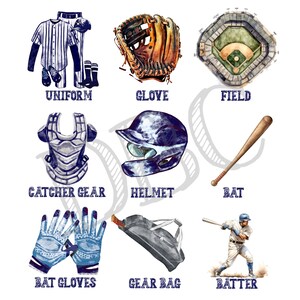 Baseball Collage PNG