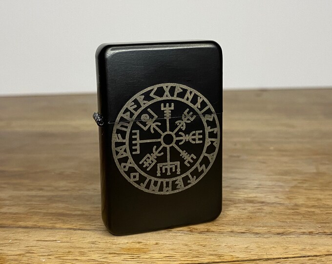 Vegvisir Viking Norse Rune Compass Engraved Handmade in the UK ...