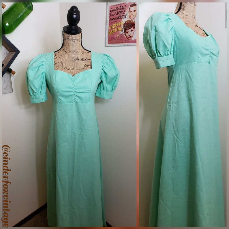 mint green vintage dress