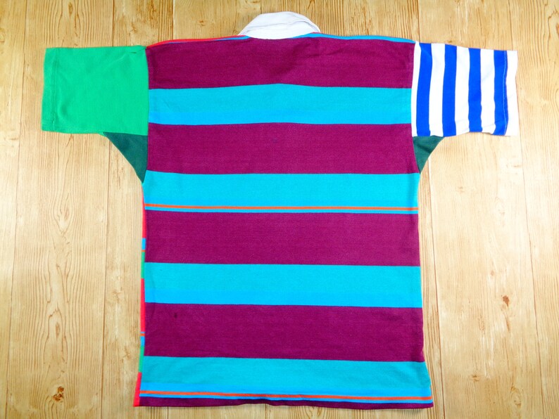 20/% OFF Vintage New Zealand CANTERBURY Striped Rugby Jersey Rare Design