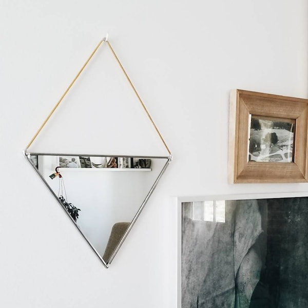 Triangle Mirror Etsy