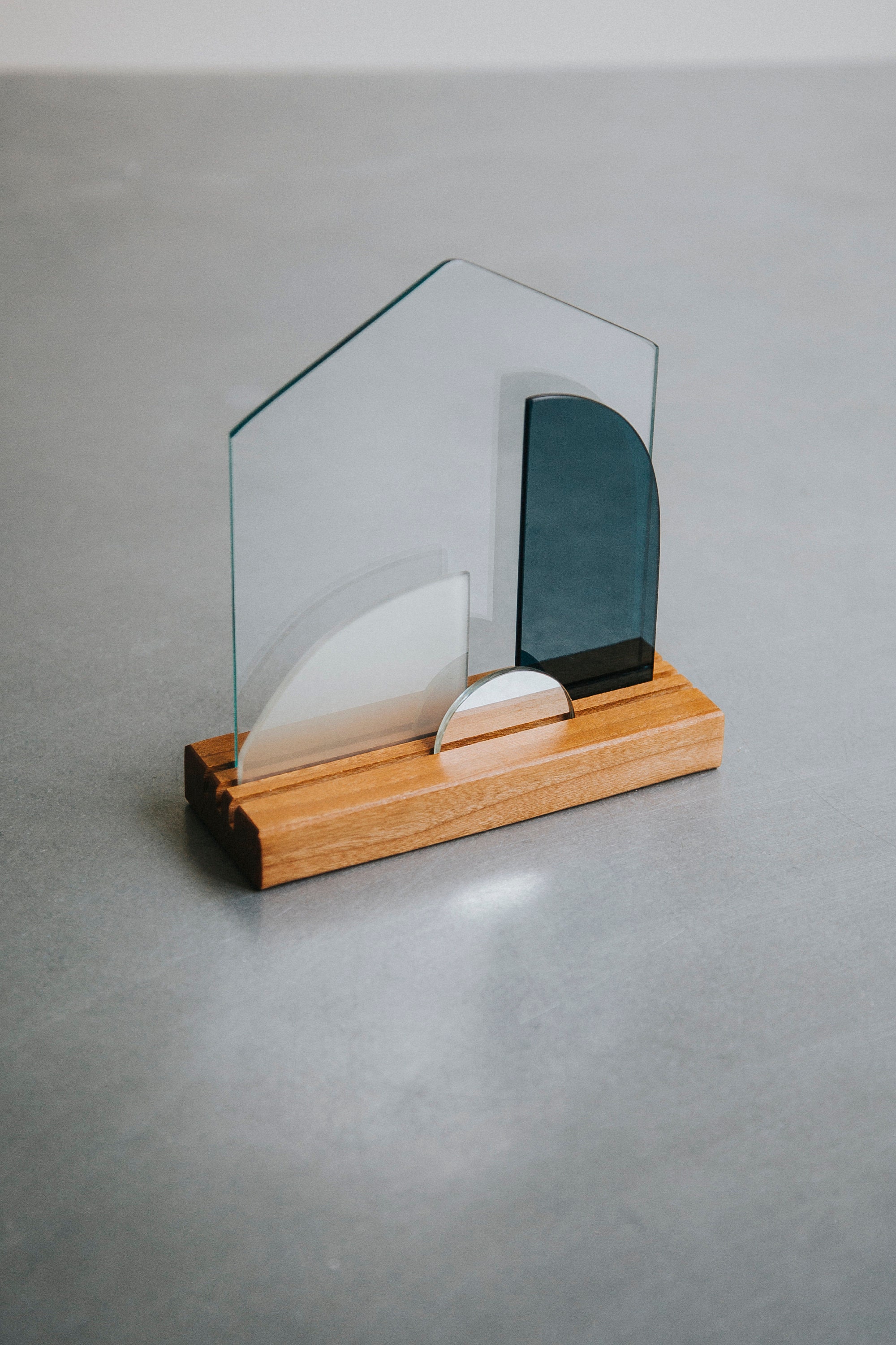 Modern Stained Glass Nativity Set© - Polished Edge Glass - Etsy