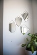 Geo Rock Shape Mirrors (4 Shapes) - Mirror Hanging, Modern Stained Glass Mirror, Mirror Wall Decor 