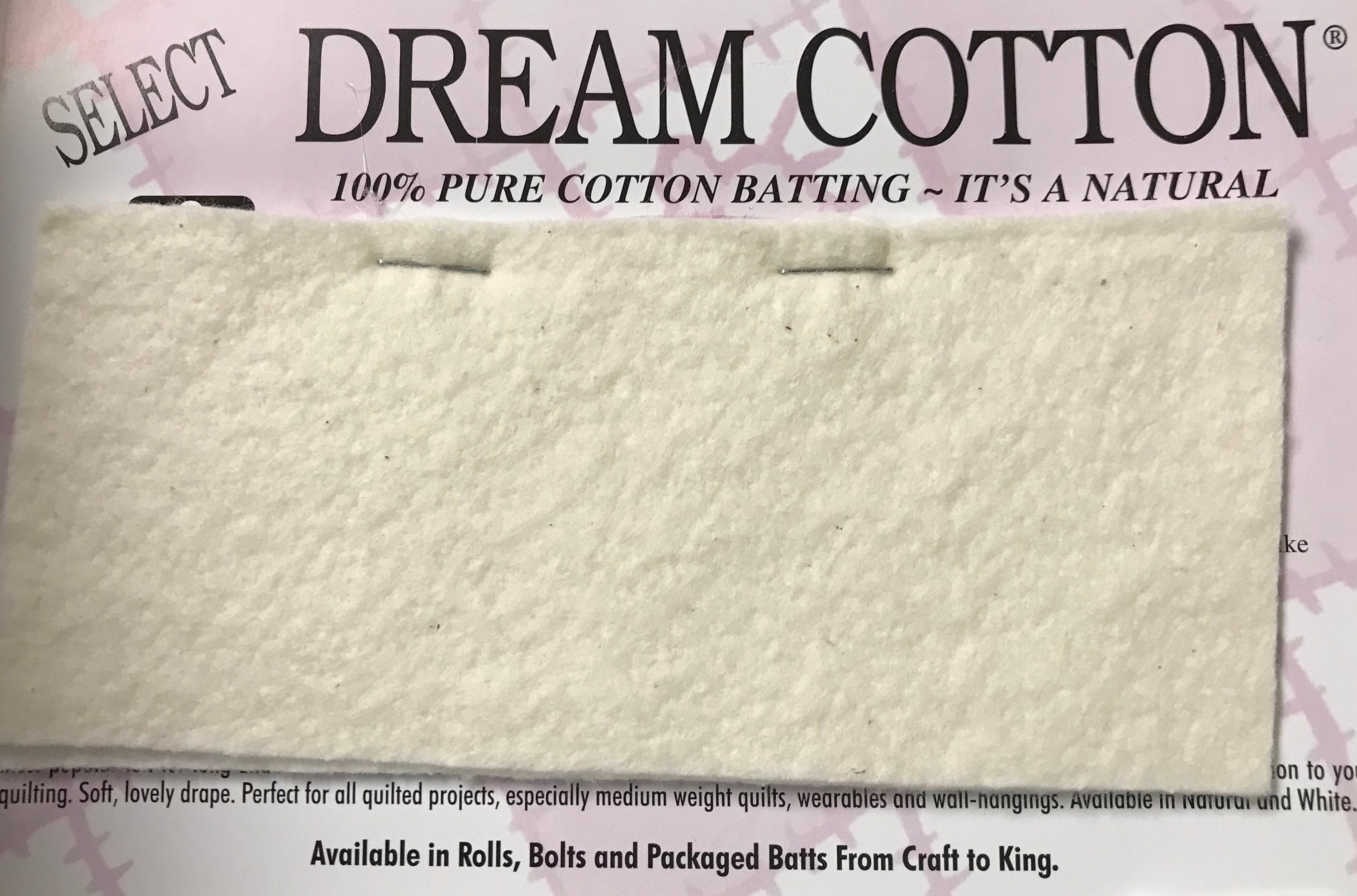 Quilters Dream Cotton Batting Natural Select Midloft 