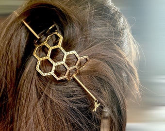 Honeycomb Hair Pin