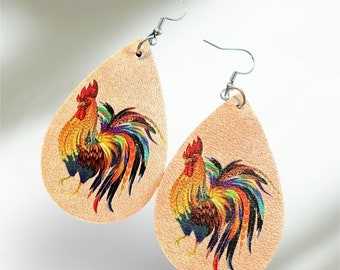 Rooster Earrings