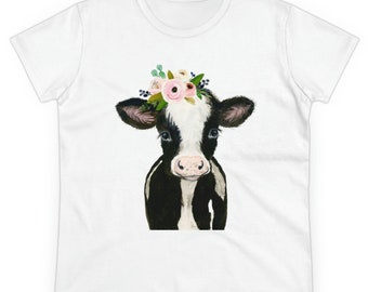 Classic Cow Women's Cotton Tee