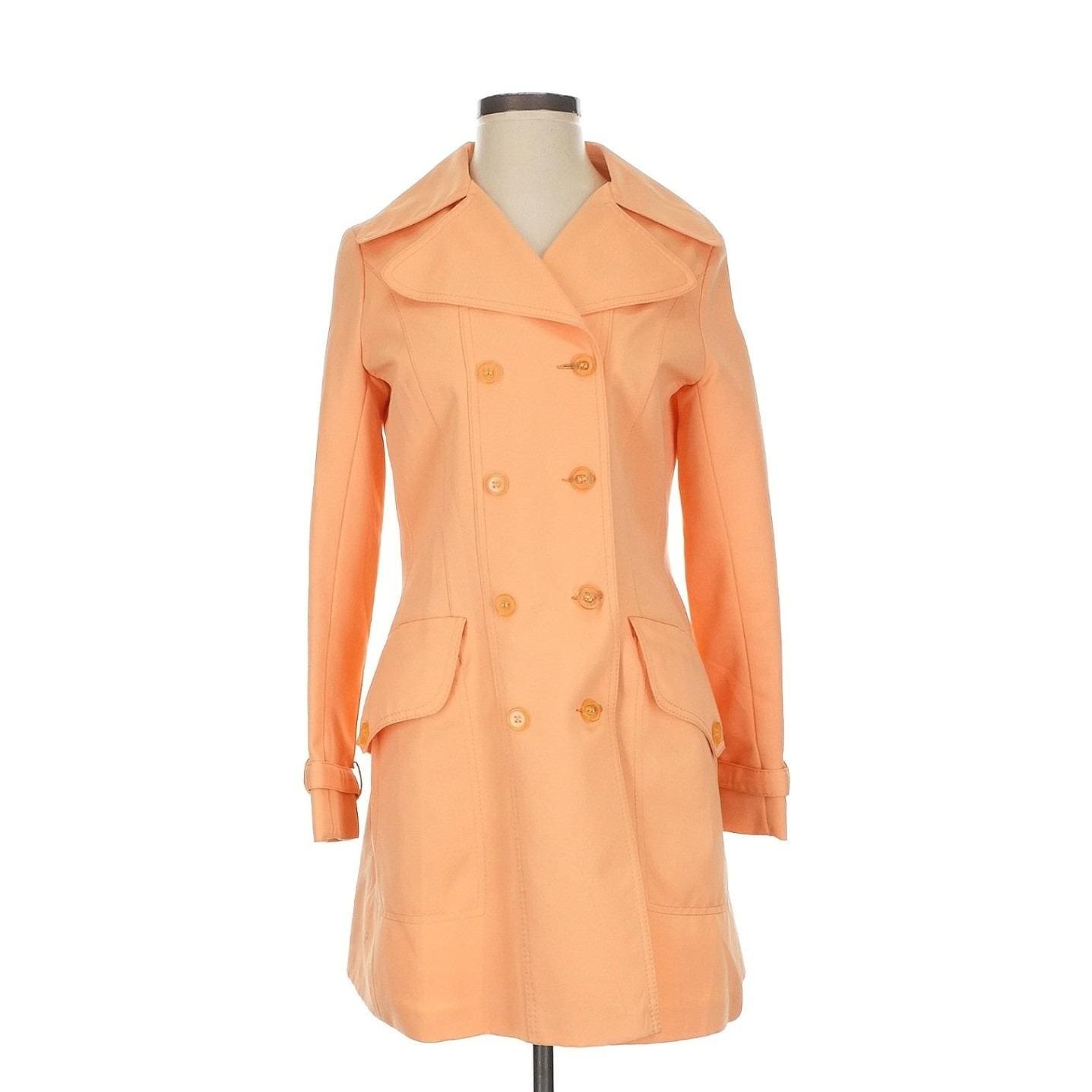 ジャケット・アウター Double Cloth Peach Trench Coat #size1 Peach Trench Coat - Etsy