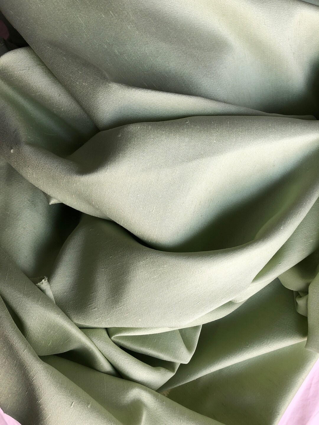 HUGE Yardage of Vintage Fabric. Double Bonded Rayon, Feels Like Silk
