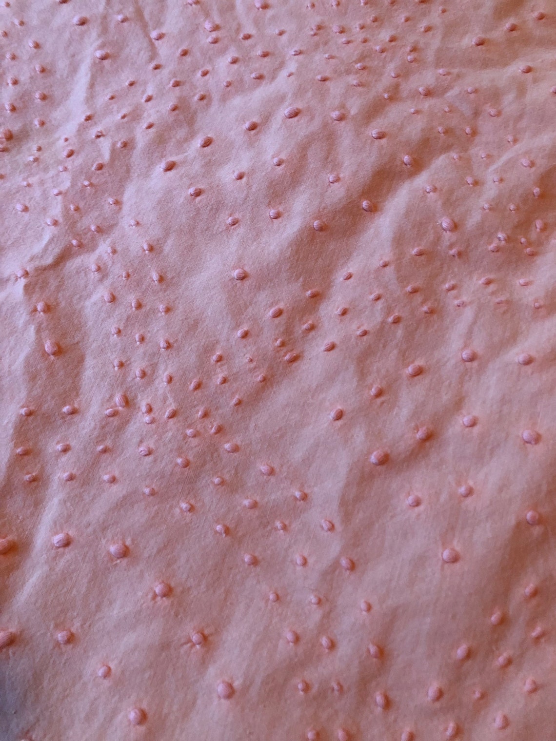 Chenille Bedspread With Pompoms Shell Pattern Chenille Etsy