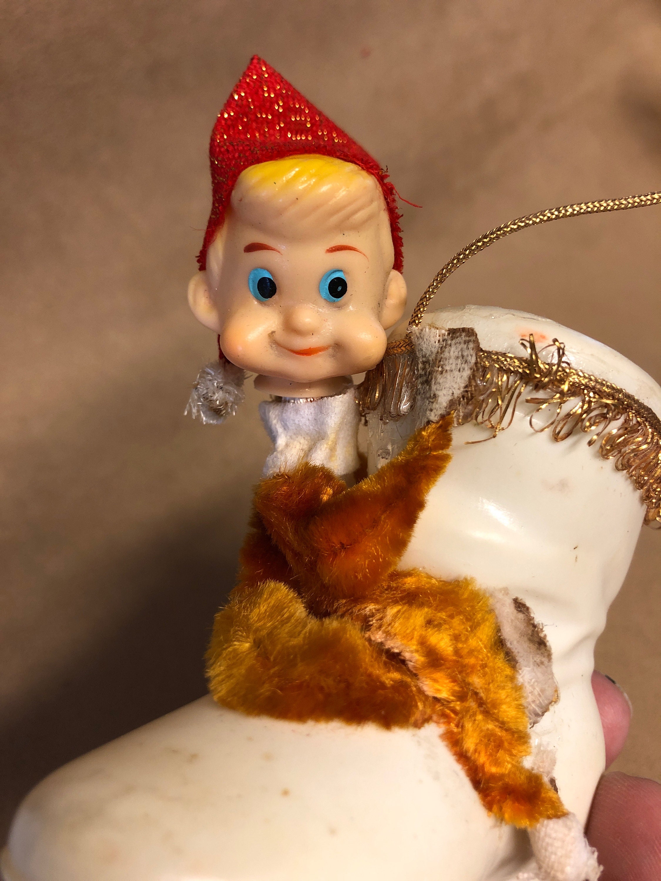 Pipe Cleaner Elf and White Boot Elf Ornament Bump Pipe Etsy