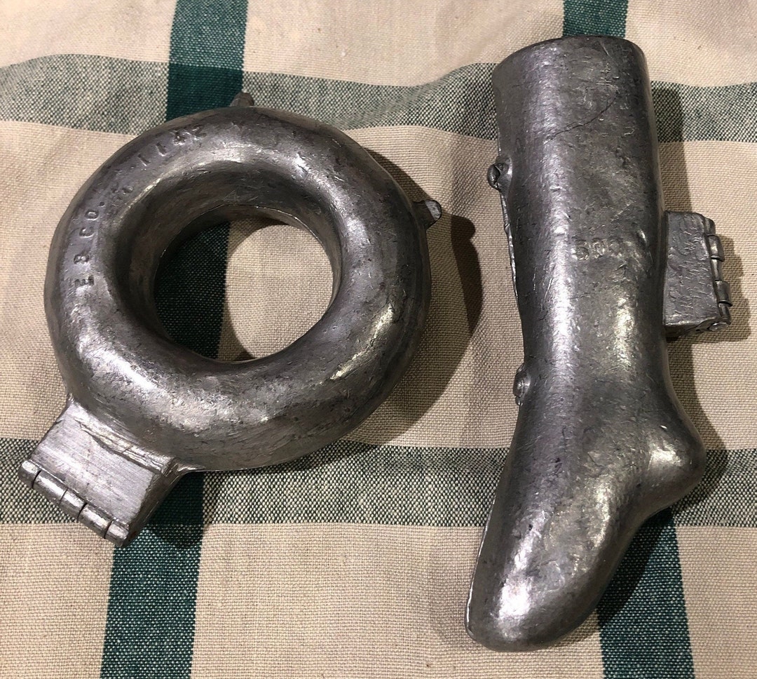 Candy Molds Cast Iron Hinged Molds Christmas Cookie Molds Etsy