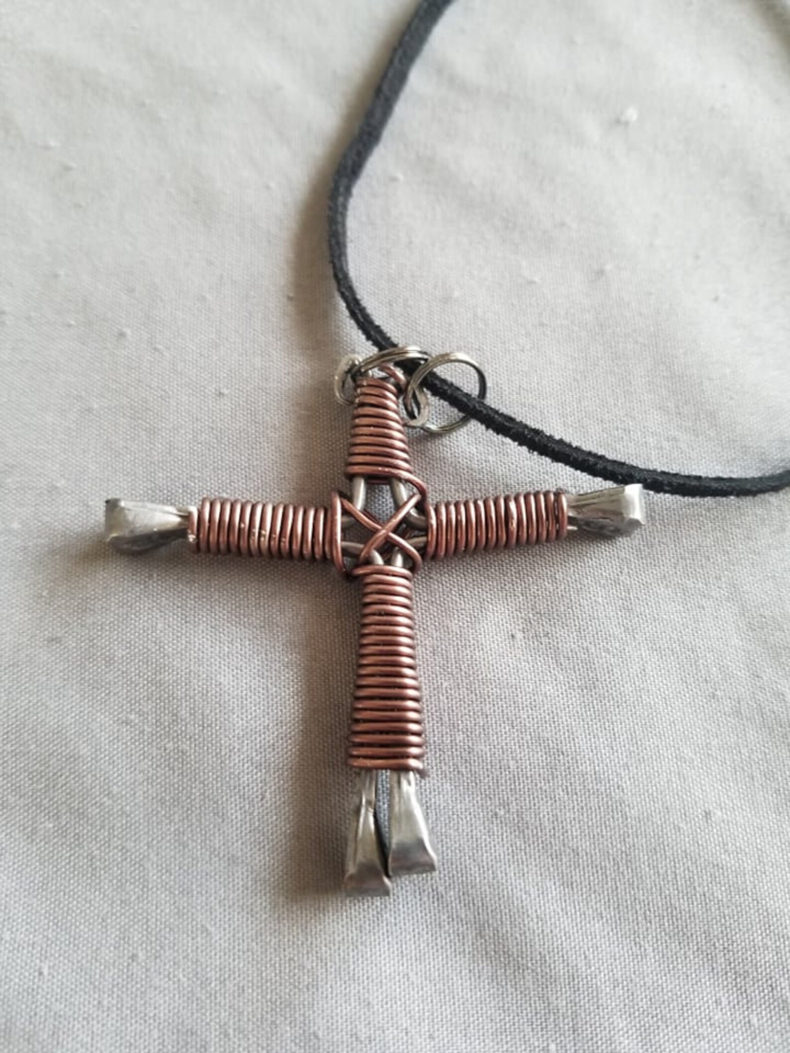 Handmade Horseshoe Nail Cross Etsy