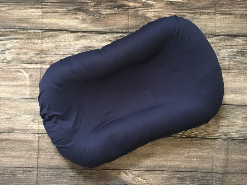 Snuggle Me Organic Cover Baby Lounger Infant Toddler Navy Blue Etsy