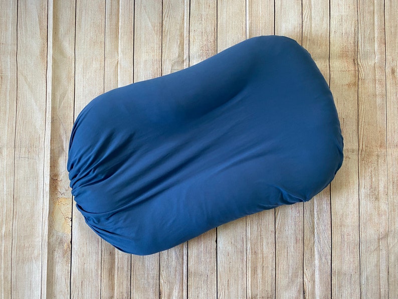 Snuggle Me Organic Cover Baby Lounger Infant Toddler Blue Etsy