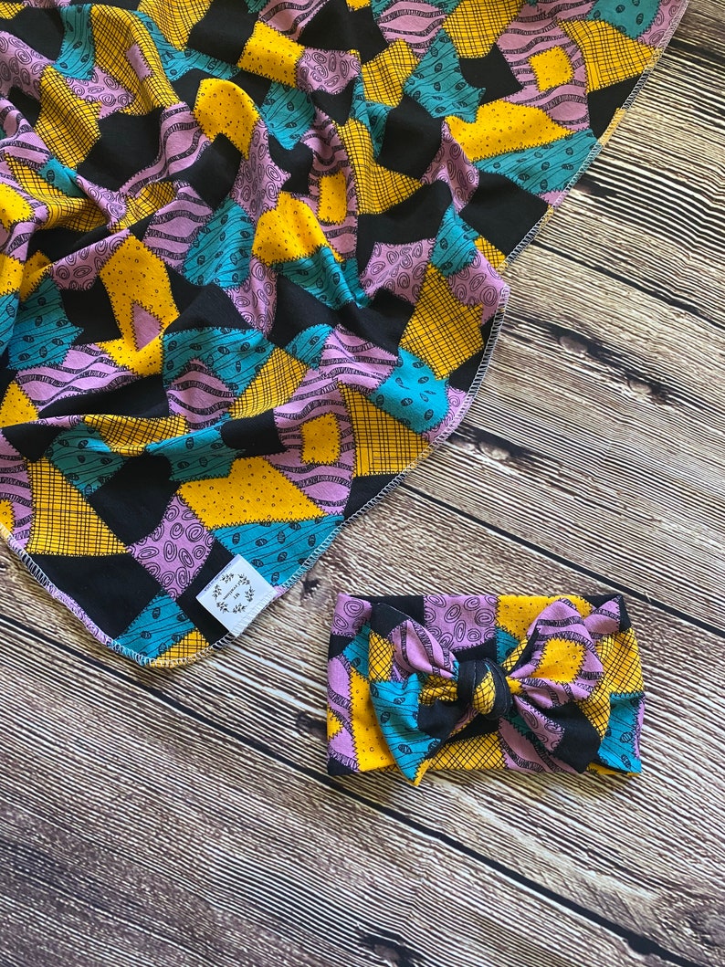 Nightmare Before Christmas Swaddle and Beanie Cap Set Blanket Etsy