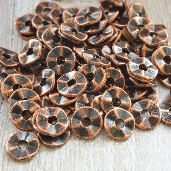 metal disc beads