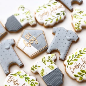 12 Baby Shower Biscuit / Cookie Favours