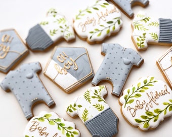 12 Baby Shower Biscuit / Cookie Favours
