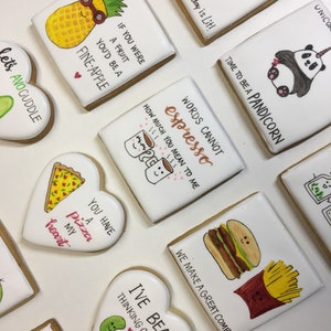 12 Pun Biscuit / Cookie Favours