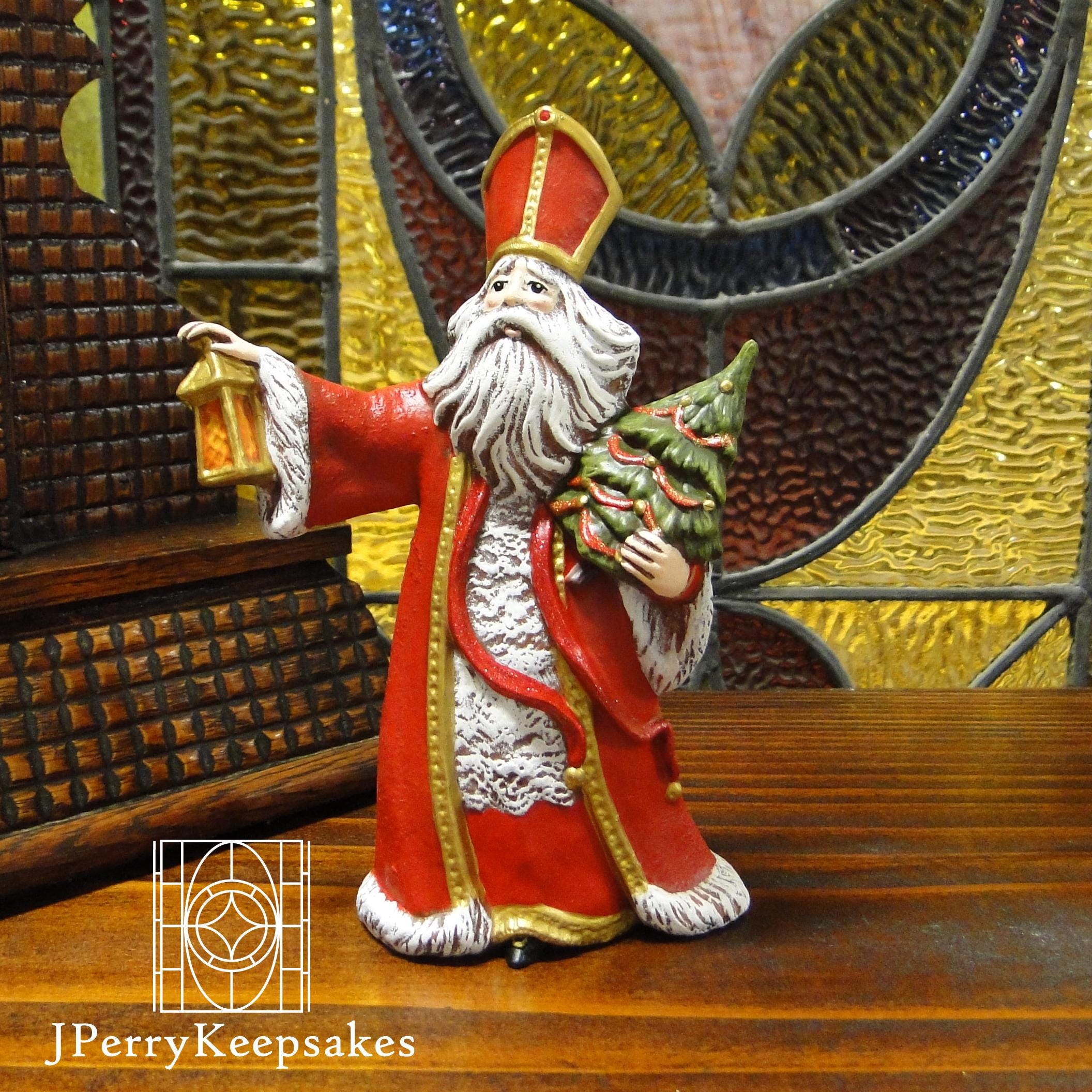 セントニコラウス　クリスマス　ビスクドール　ヴィンテージ　フィギュリン　人形 セントニコラウスクリスマスビスクドールヴィンテージフィギュリン人形