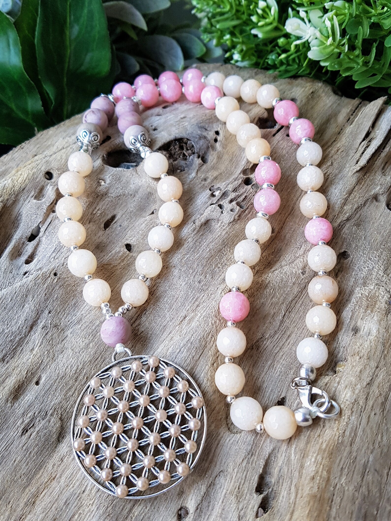 Yoga jewelry yoga gift for women beaded necklace spiritual Etsy